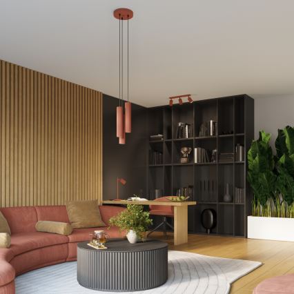 Brilagi - LED επιτοίχιο φωτιστικό CRESTO 1xGU10/10W/230V 10 cm κόκκινο