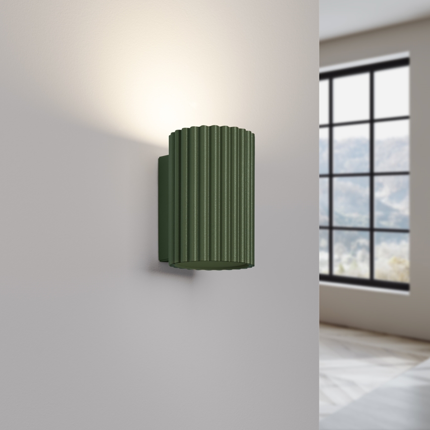 Brilagi - LED επιτοίχιο φωτιστικό CRESTO 1xGU10/10W/230V 10 cm πράσινο