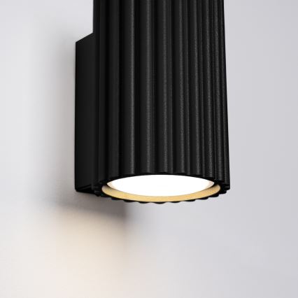 Brilagi - LED Επιτοίχιο φωτιστικό CRESTO 1xGU10/10W/230V 10 cm μαύρο