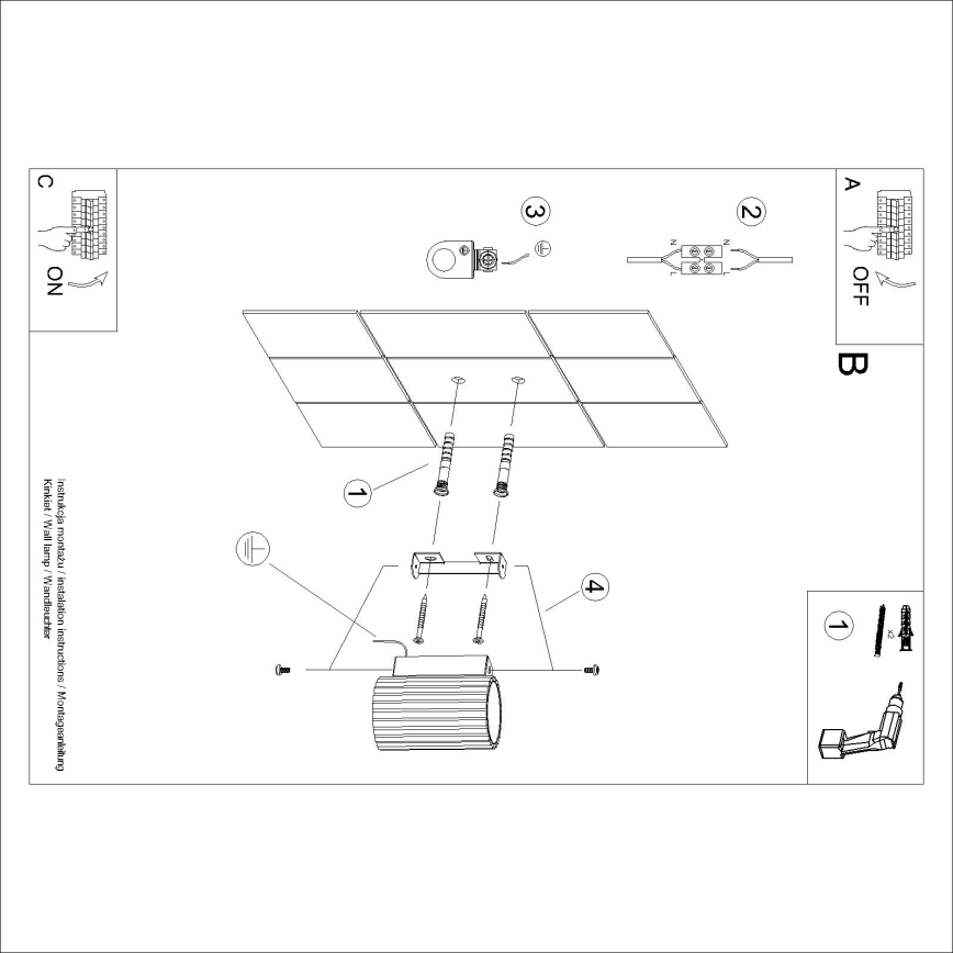 Brilagi - LED Επιτοίχιο φωτιστικό CRESTO 1xGU10/10W/230V 10 cm μαύρο