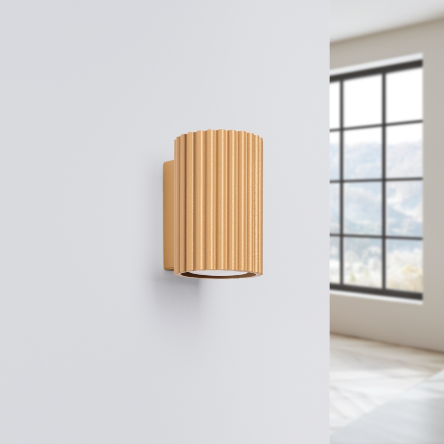 Brilagi - LED Επιτοίχιο φωτιστικό CRESTO 1xGU10/10W/230V 10 cm χρυσό