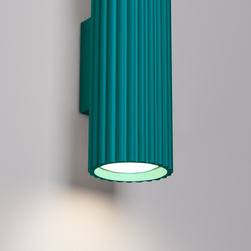 Brilagi - LED επιτοίχιο φωτιστικό CRESTO 2xGU10/10W/230V 20 cm τουρκουάζ