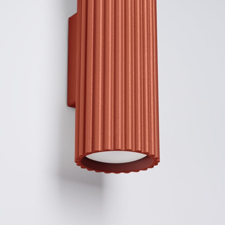 Brilagi - LED επιτοίχιο φωτιστικό CRESTO 2xGU10/10W/230V 30 cm κόκκινο