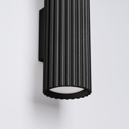 Brilagi - LED επιτοίχιο φωτιστικό CRESTO 2xGU10/10W/230V 30 cm μαύρο