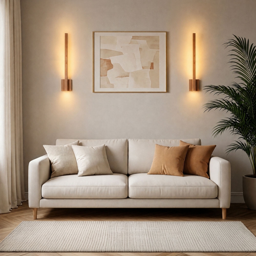 BRILAGI - LED Επιτοίχιο φωτιστικό GARDALINE LED/90W/230V 100 cm δρυς