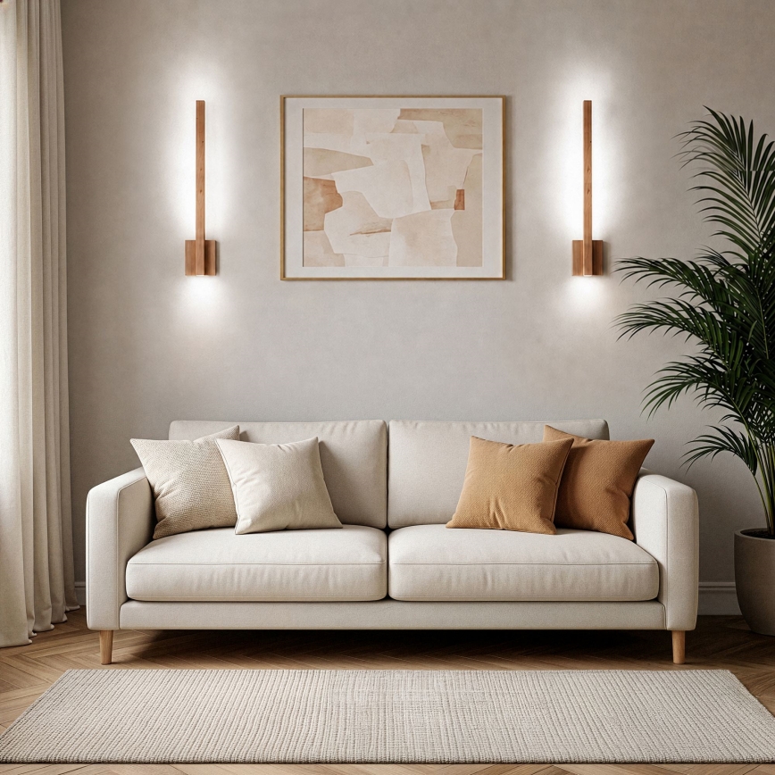 BRILAGI - LED Επιτοίχιο φωτιστικό GARDALINE LED/90W/230V 100 cm δρυς
