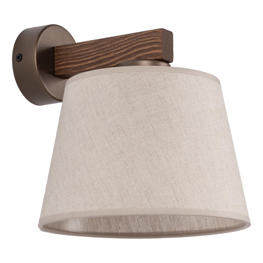 BRILAGI - LED Επιτοίχιο φωτιστικό LATTE 1xE27/15W/230V πεύκο/μπεζ