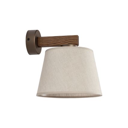 BRILAGI - LED Επιτοίχιο φωτιστικό LATTE 1xE27/15W/230V πεύκο/μπεζ