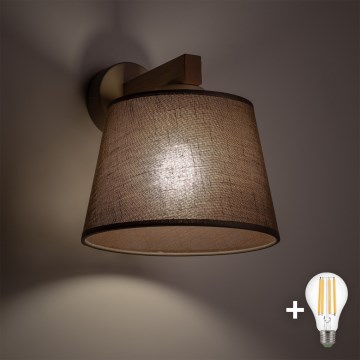 BRILAGI - LED Επιτοίχιο φωτιστικό LATTE SABIA 1xE27/15W/230V πεύκο/καφέ