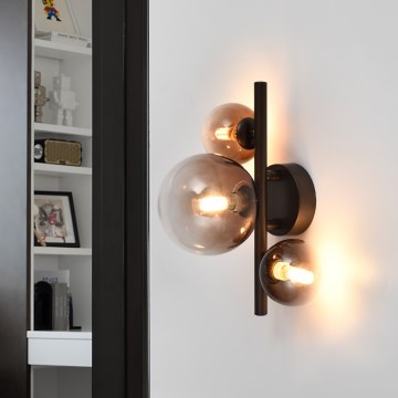 Brilagi - LED Επιτοίχιο Φωτιστικό MILLA 3xG9/3W/230V καφέ/καπνιστό καφέ