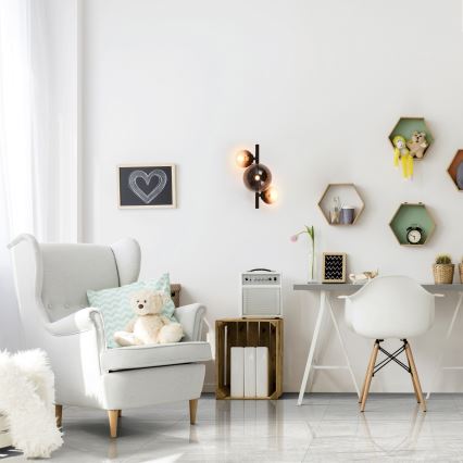 Brilagi - LED Επιτοίχιο Φωτιστικό MILLA 3xG9/3W/230V καφέ/καπνιστό καφέ
