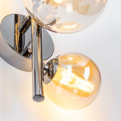 Brilagi - LED Επιτοίχιο φωτιστικό MILLA 3xG9/3W/230V μαύρο χρώμιο/χρυσό