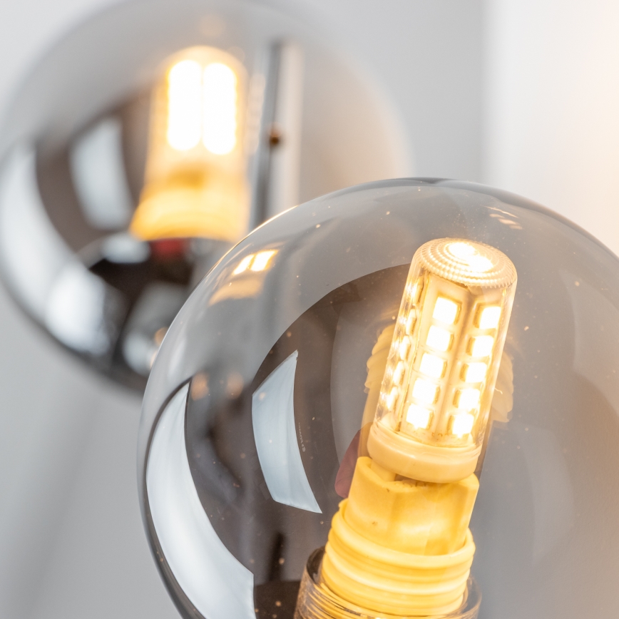 Brilagi - LED επιτοίχιο φωτιστικό MISTEL 3xG9/3W/230V μαύρο χρώμιο/καπνιστό