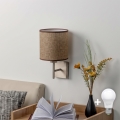 BRILAGI - LED Επιτοίχιο φωτιστικό NUBILA 1xE27/60W/230V ματ χρώμιο/καφέ