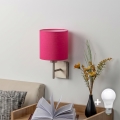 BRILAGI - LED Επιτοίχιο φωτιστικό NUBILA 1xE27/60W/230V ματ χρώμιο/ροζ