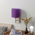 BRILAGI - LED επιτοίχιο φωτιστικό NUBILA 1xE27/60W/230V ματ χρώμιο/μωβ