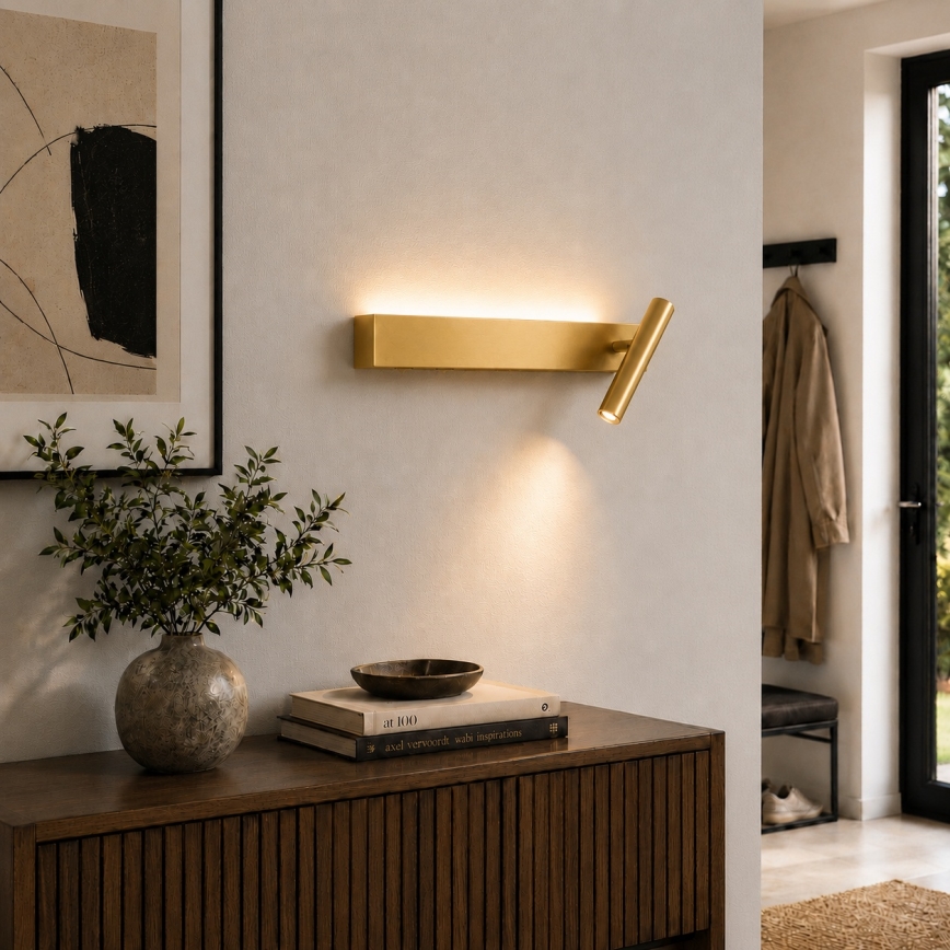 Brilagi - LED Επιτοίχιο φωτιστικό σποτ ARLIX LED/3W/230V + LED/7W χρυσό CRI 90