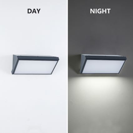 Brilagi - LED ρυθμιζόμενο επιτοίχιο φωτιστικό εξωτερικού χώρου TRIANGLE 1xE27/6W/230V 2700-6500K IP65 ανθρακί