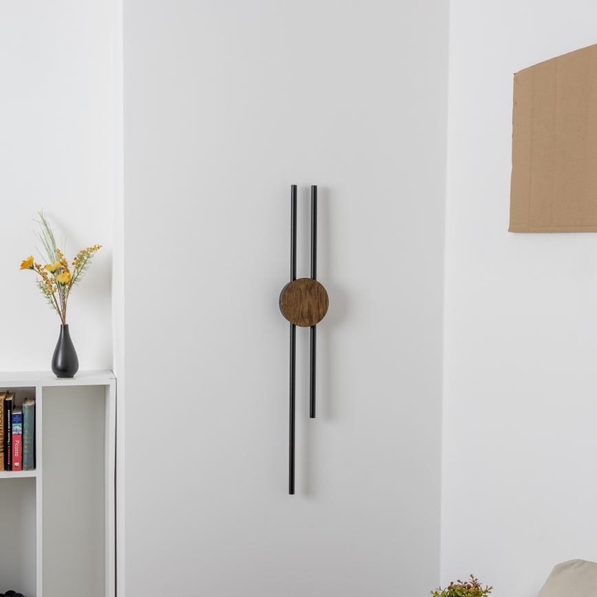 Brilagi - LED Επιτοίχιο φωτιστικό WOODY COLLINE LED/15W/230V 80 εκ. δρυς καρυδιά