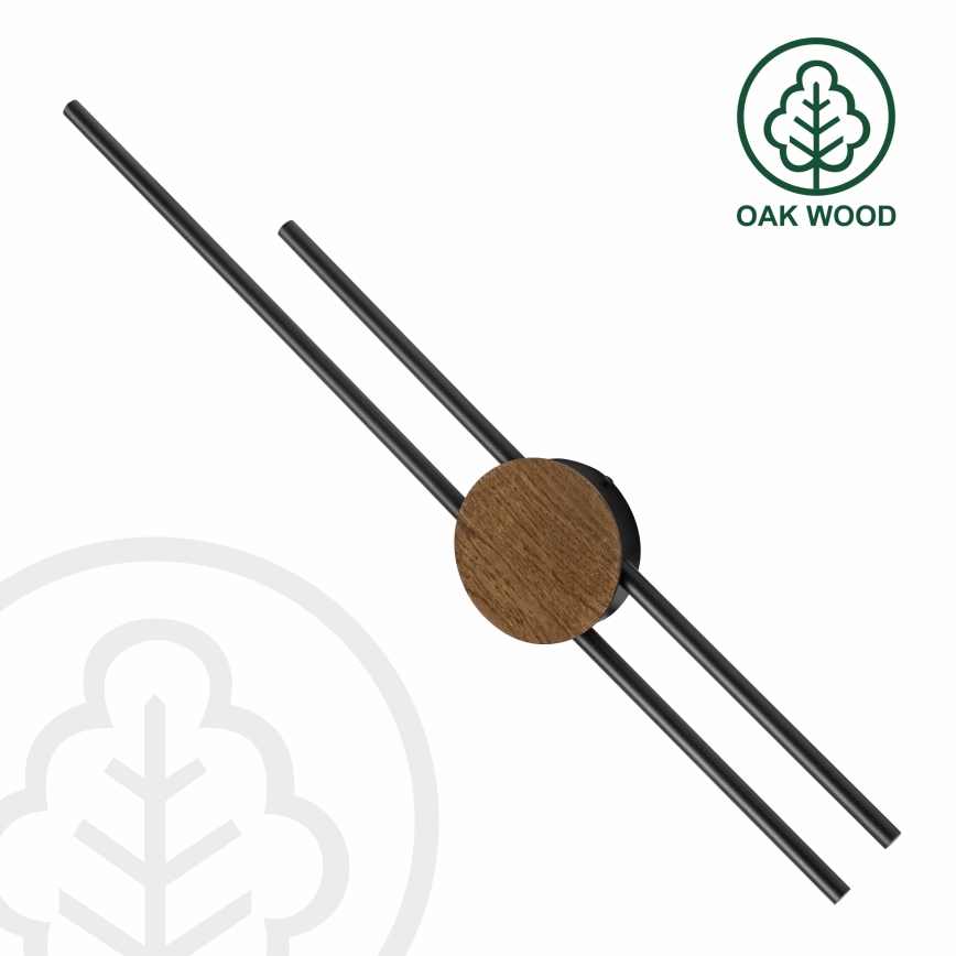 Brilagi - LED Επιτοίχιο φωτιστικό WOODY COLLINE LED/15W/230V 80 εκ. δρυς καρυδιά