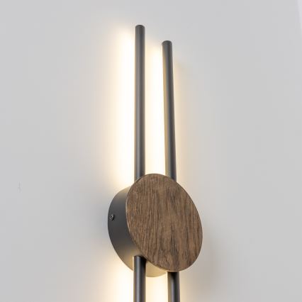 Brilagi - LED Επιτοίχιο φωτιστικό WOODY COLLINE LED/15W/230V 80 εκ. δρυς καρυδιά