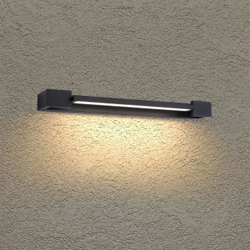 BRILAGI - LED Επιτοίχιο φωτιστικό εξωτερικού χώρου AQUA LINE LED/12W/230V 45 cm IP44 μαύρο CRI 90