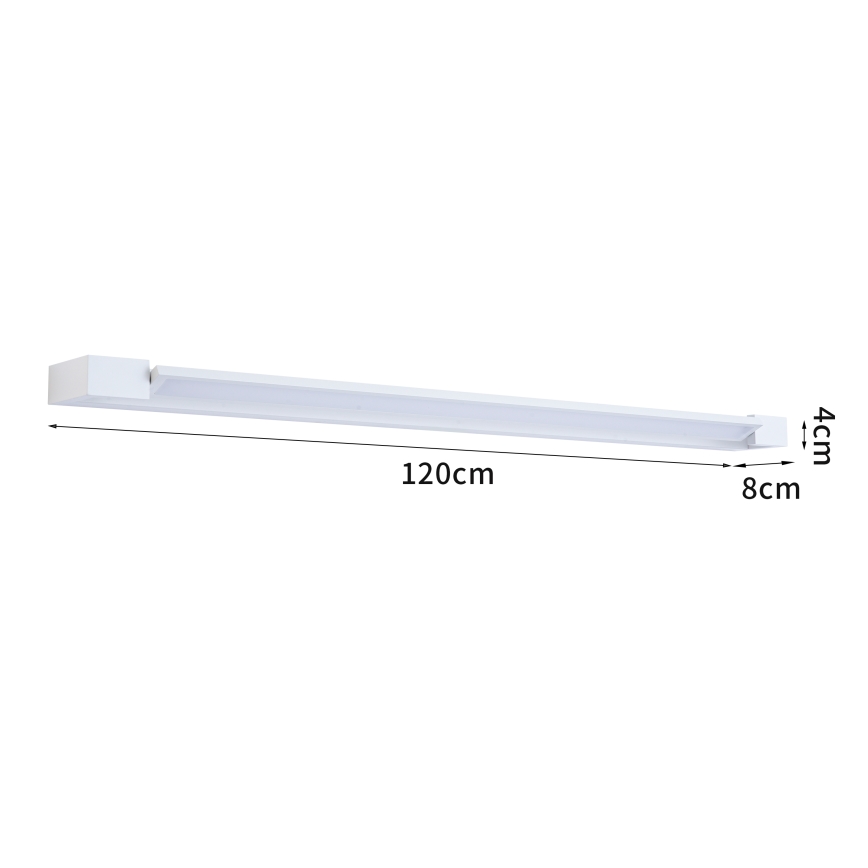 BRILAGI - LED Εξωτερικό επιτοίχιο φωτιστικό AQUA LINE LED/36W/230V 120 cm IP44 λευκό CRI 90