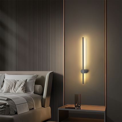 Brilagi - LED εξωτερικό επιτοίχιο φωτιστικό AURA LED/12W/230V 3000K IP54 65 cm ανθρακί CRI 90