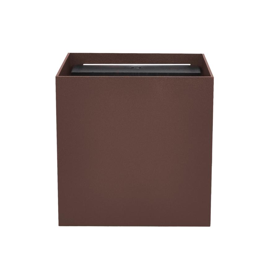 Brilagi - LED επιτοίχιο φωτιστικό εξωτερικού χώρου CUBE LED/6W/230V καφέ IP54