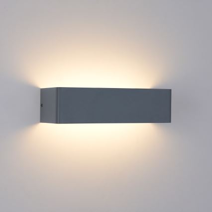 Brilagi - Εξωτερικό επιτοίχιο φωτιστικό LED DONNANI LED/12W/230V 30 cm ανθρακί IP44