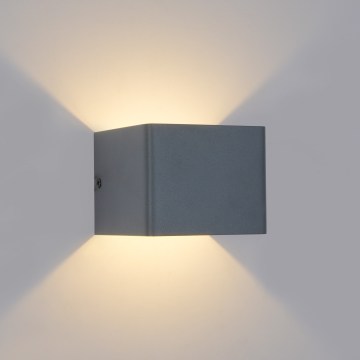 Brilagi - LED Επιτοίχιο φωτιστικό εξωτερικού χώρου DONNANI LED/5W/230V ανθρακί IP44