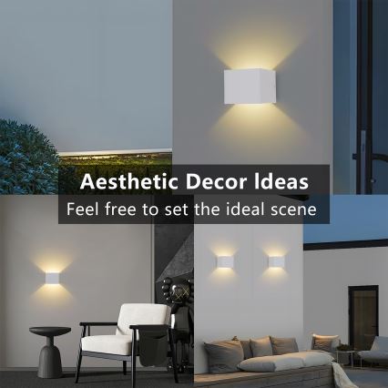 Brilagi - LED επιτοίχιο φωτιστικό εξωτερικού χώρου DONNANI LED/5W/230V λευκό IP44