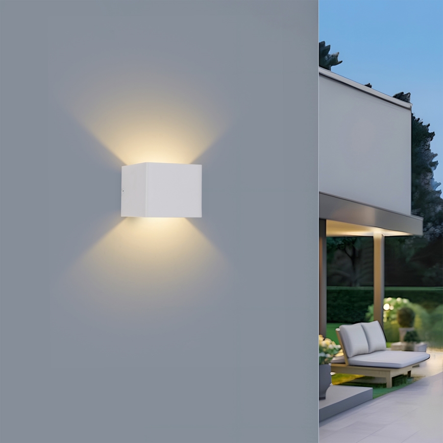 Brilagi - LED επιτοίχιο φωτιστικό εξωτερικού χώρου DONNANI LED/5W/230V λευκό IP44