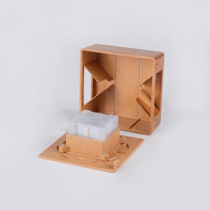 Brilagi - LED Επιτοίχιο Φωτιστικό Εξωτερικού Χώρου DOUBLERAY LINE LED/6W/230V, φινίρισμα ξύλου, IP54