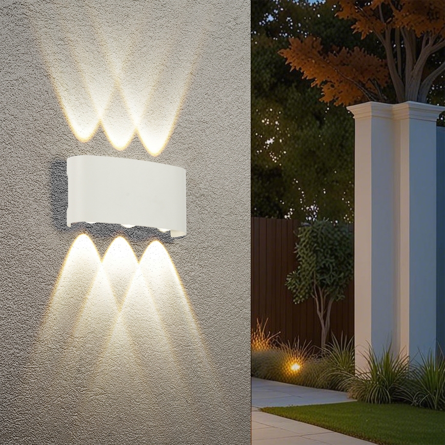 Brilagi - LED επιτοίχιο φωτιστικό εξωτερικού χώρου FLAREBOX LED/6W/230V λευκό IP65