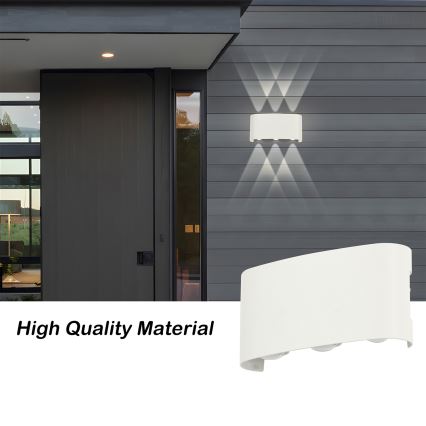 Brilagi - LED επιτοίχιο φωτιστικό εξωτερικού χώρου FLAREBOX LED/6W/230V λευκό IP65