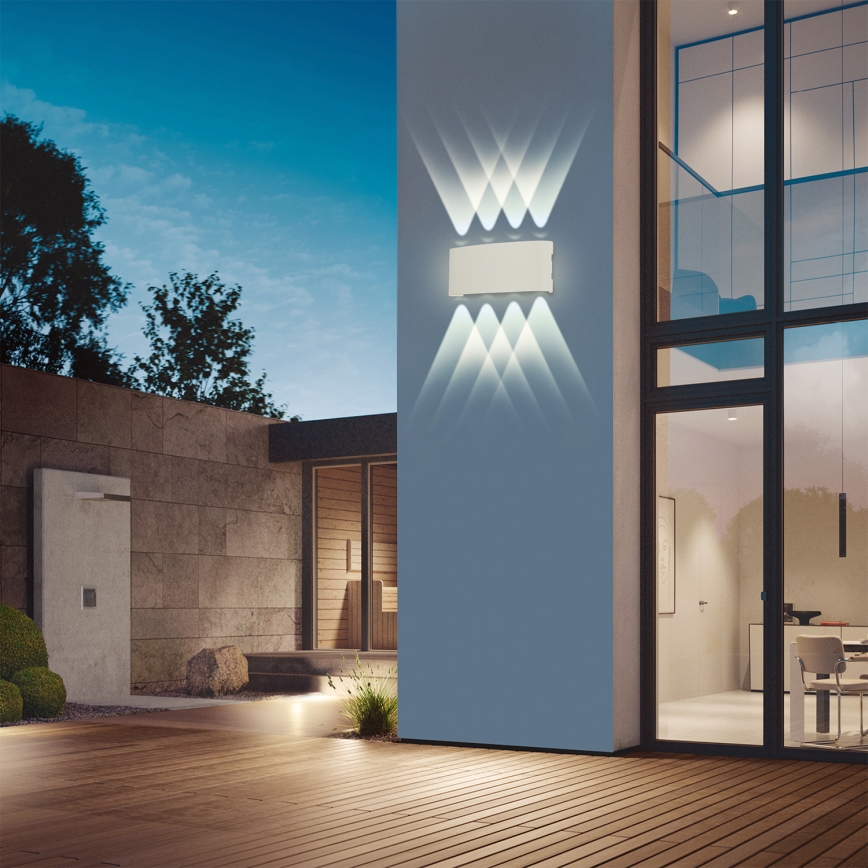 Brilagi - LED επιτοίχιο φωτιστικό εξωτερικού χώρου FLAREBOX LED/8W/230V λευκό IP65