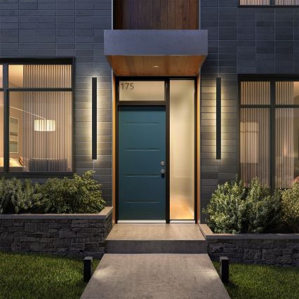 Brilagi - Επιτοίχιο φωτιστικό εξωτερικού χώρου LED LINEAR LED/22W/230V 4000K IP65 100 cm μαύρο CRI 90