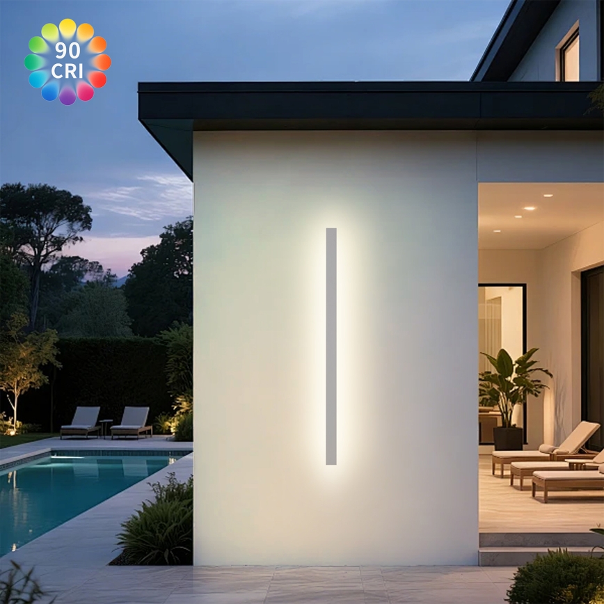 Brilagi - LED Εξωτερικό επιτοίχιο φωτιστικό LINEAR LED/32W/230V 3000K IP65 140 cm λευκό CRI 90