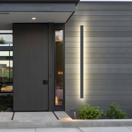 Brilagi - Εξωτερικό επιτοίχιο φωτιστικό LED LINEAR, 32W, 230V, 3000K, IP65, μήκος 140 cm, ανθρακί, CRI 90