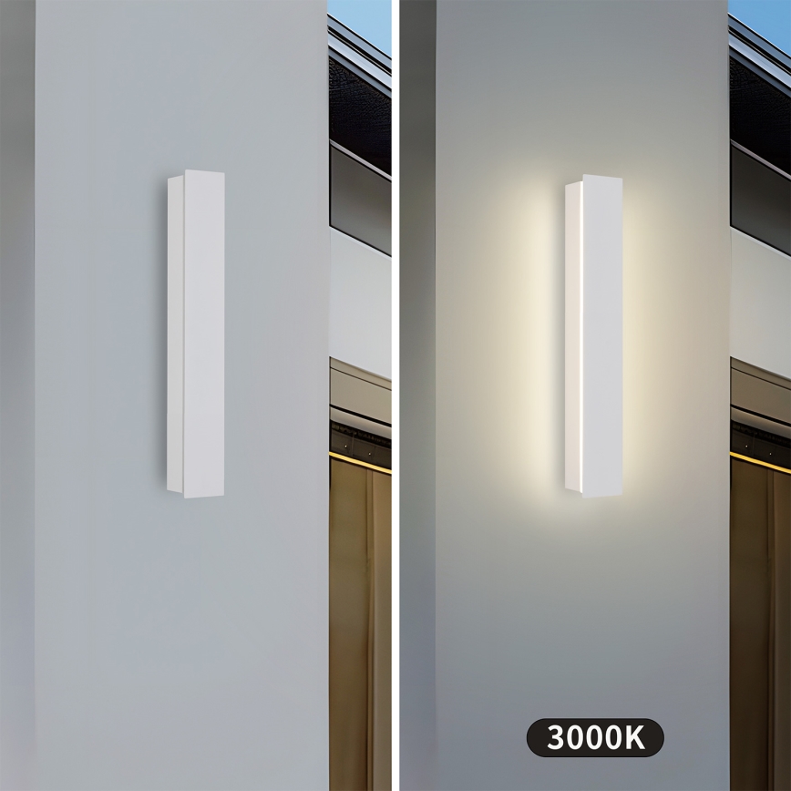 Brilagi - Επιτοίχιο φωτιστικό εξωτερικού χώρου LINEAR LED/8W/230V 3000K IP65 30 cm λευκό CRI 90