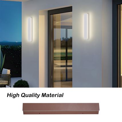 Brilagi - Επιτοίχιο φωτιστικό εξωτερικού χώρου LINEAR LED/8W/230V 3000K IP65 30 cm λευκό CRI 90