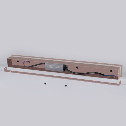 Brilagi - LED Εξωτερικό επιτοίχιο φωτιστικό LINEAR LED/8W/230V 3000K IP65 30 cm καφέ CRI 90