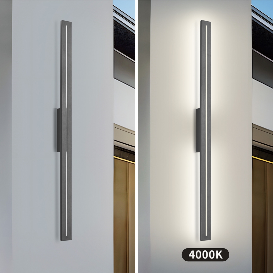 Brilagi - Επιτοίχιο εξωτερικό LED φωτιστικό LINEO LED/24W/230V 4000K IP65 100 cm ανθρακί CRI 90