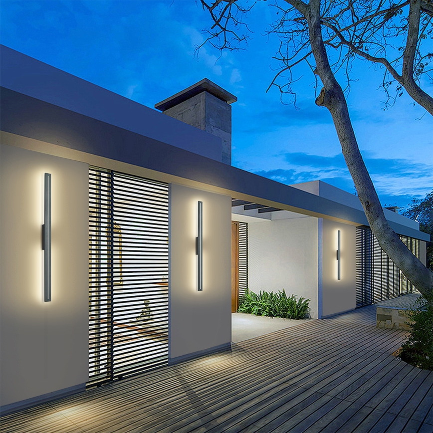 Brilagi - Επιτοίχιο εξωτερικό LED φωτιστικό LINEO LED/24W/230V 4000K IP65 100 cm ανθρακί CRI 90