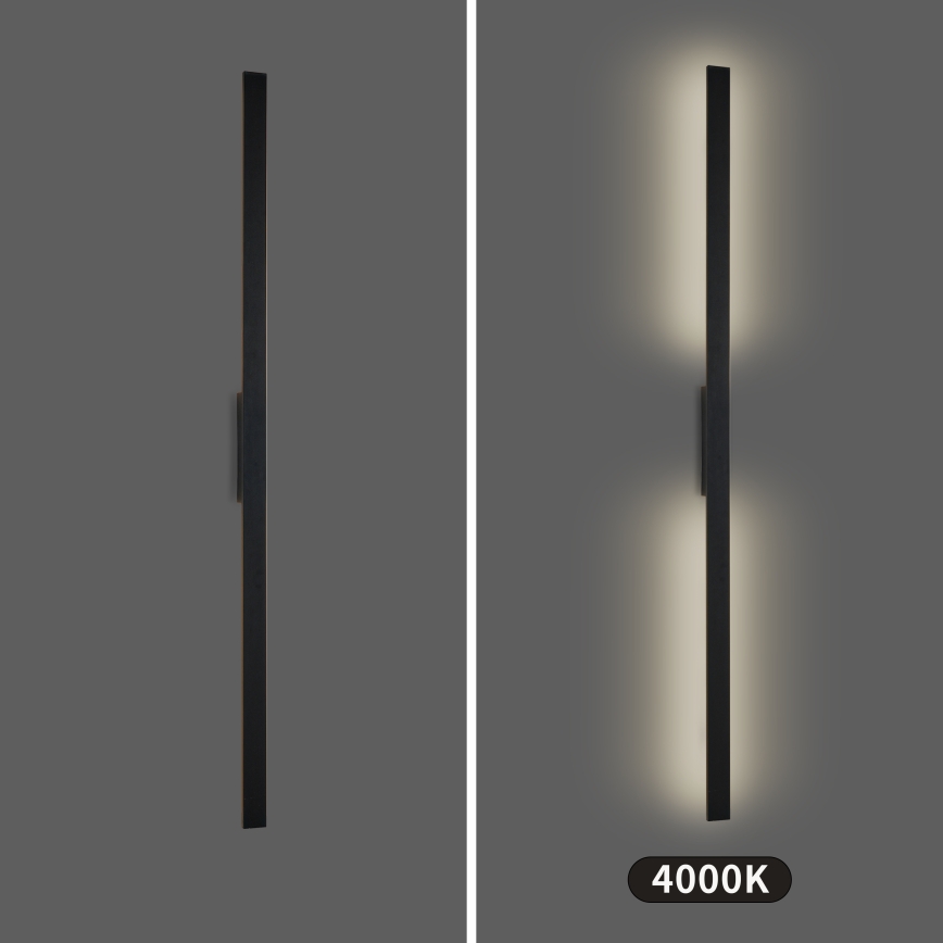 Brilagi - LED εξωτερικό επιτοίχιο φωτιστικό LUNA LED/30W/230V 4000K IP65 150 cm μαύρο CRI 90