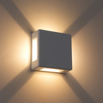 Brilagi - LED Επιτοίχιο φωτιστικό εξωτερικού χώρου QUADRAY LED/6W/230V λευκό IP54