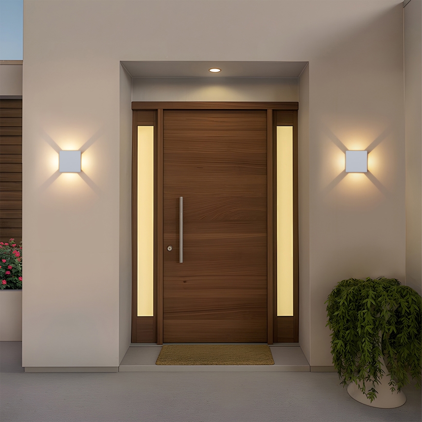 Brilagi - LED Επιτοίχιο φωτιστικό εξωτερικού χώρου QUADRAY LED/6W/230V λευκό IP54