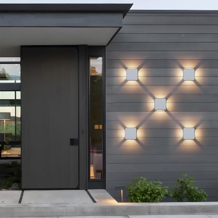 Brilagi - LED Επιτοίχιο φωτιστικό εξωτερικού χώρου QUADRAY LED/6W/230V λευκό IP54