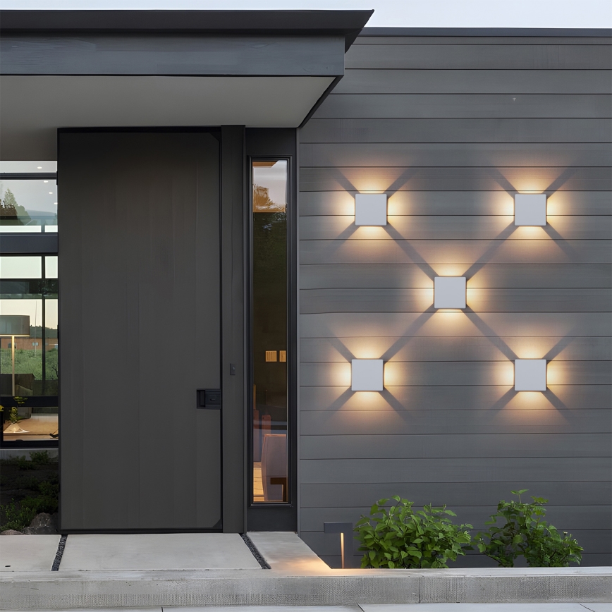 Brilagi - LED Επιτοίχιο φωτιστικό εξωτερικού χώρου QUADRAY LED/6W/230V λευκό IP54